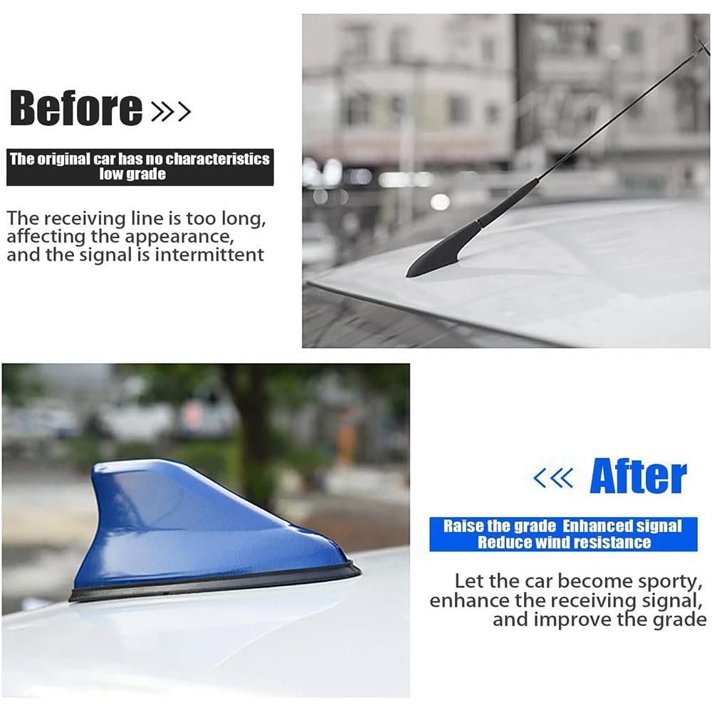 Antenne Aileron De Requin Pour Peugeot 208 I 2012-2019 – Améliore Le Signal Radio, Design Sportif, étanche - 12