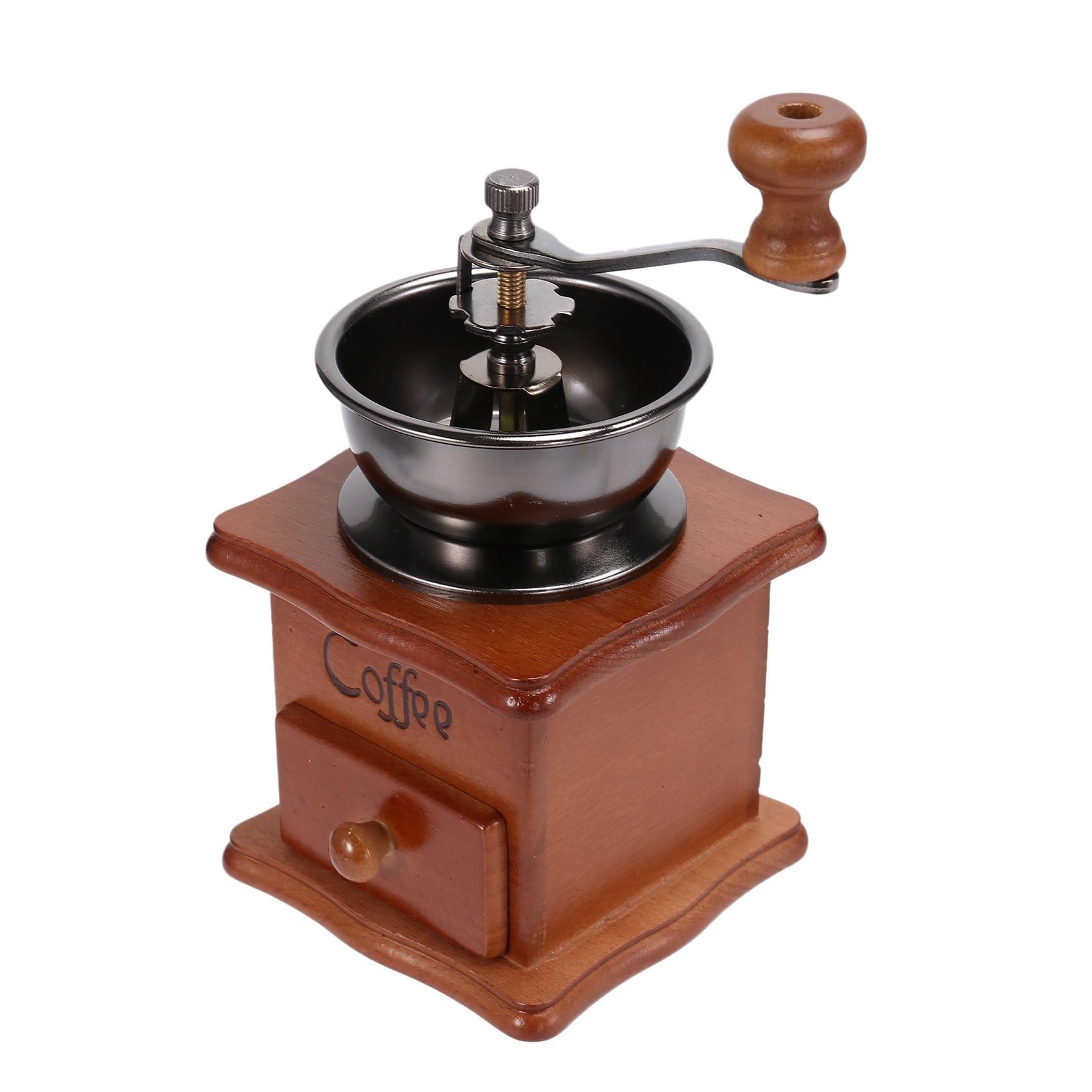 4X Kaffee Bohnen Manuelle Kaffee Hand Edelstahl Retro Kaffee Gewürz Mini Gratmühle mit Keramik