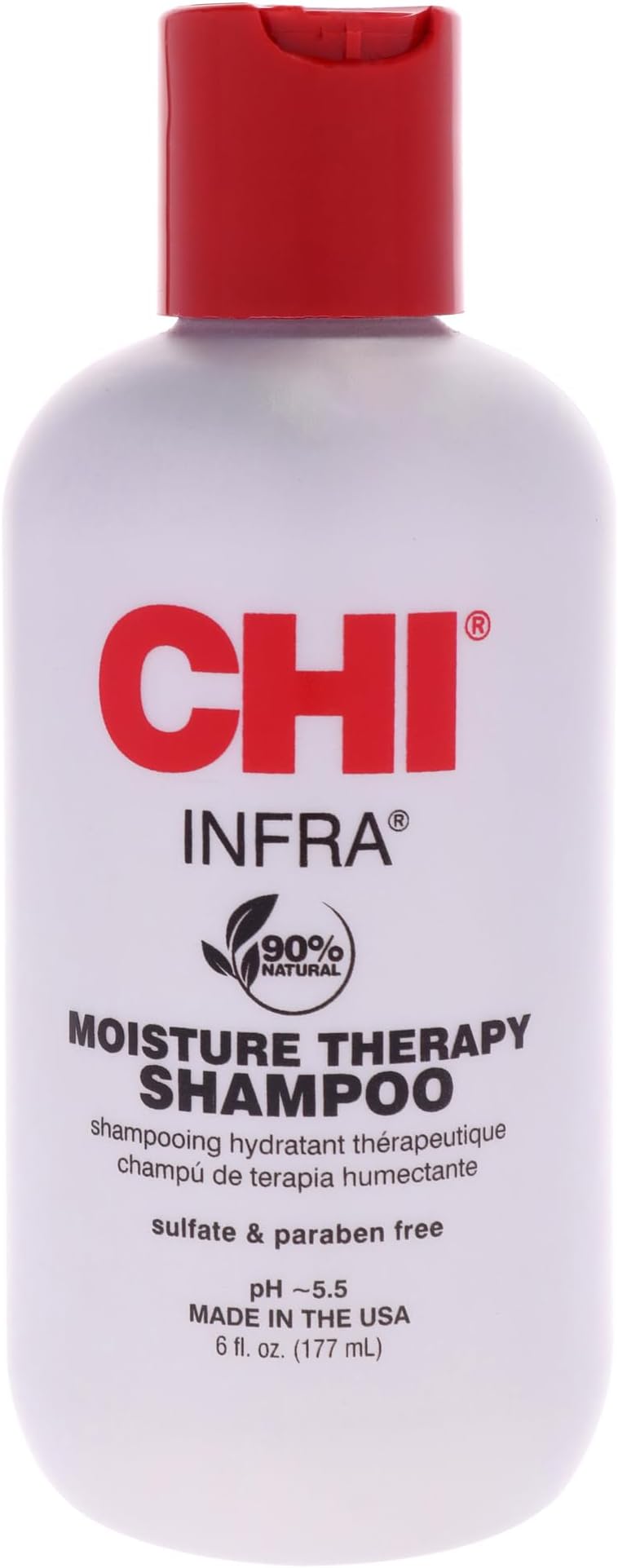 Infra Shampoo, Gently Cleanses Scalp & Hair, Hydrating & Nourishing For All Hair Types, Designed for Heat Damaged Hair, Sulfate, Paraben, & Cruelty-Free, 6 Oz