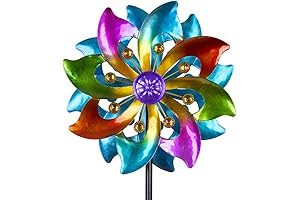 37" Kinetic Wind Spinner - A Dance of Light and Motion