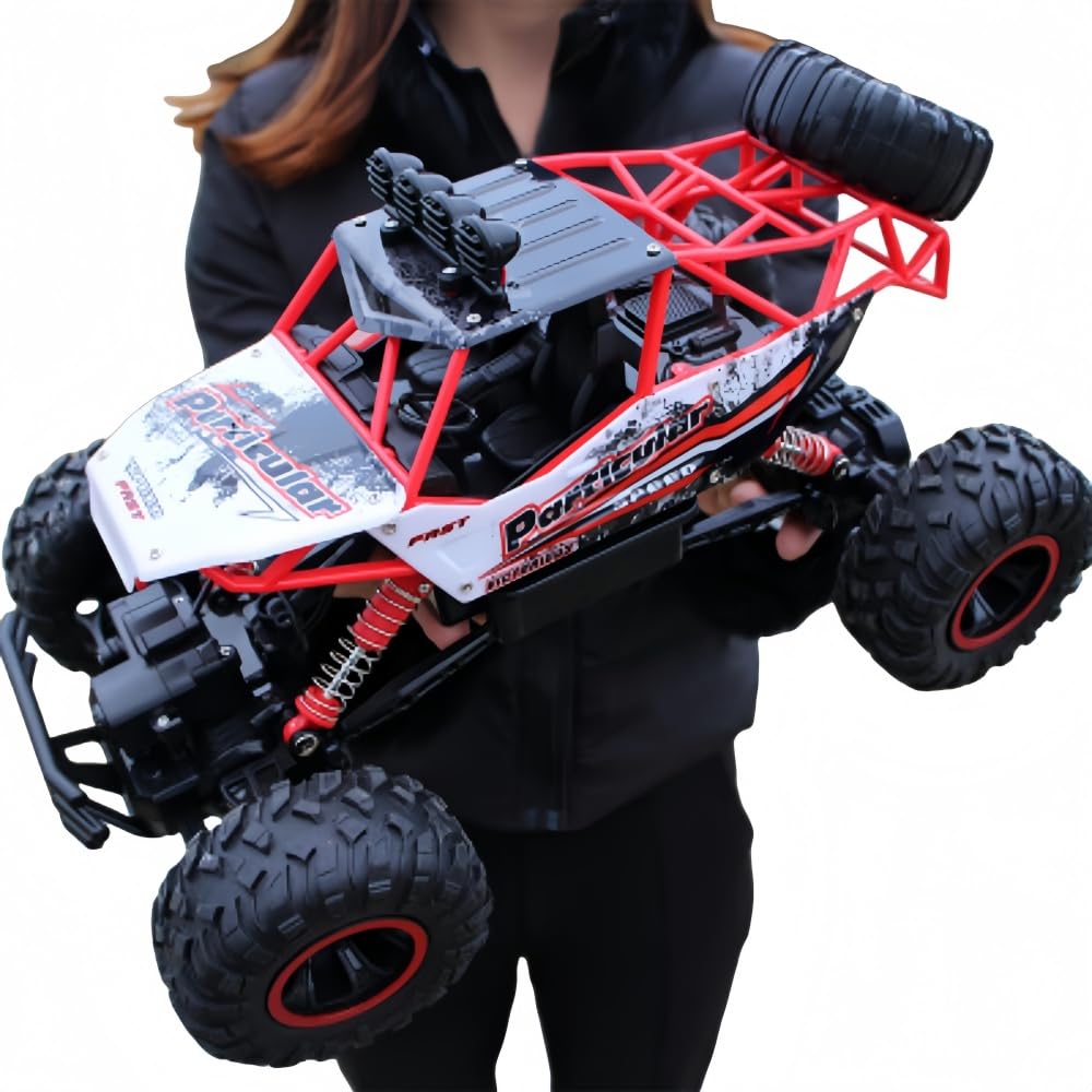 オフロードラジコンカー レッド Amazon.co.jp: SOLLENT 大型 1:12 4WDリモコンカー 高速登山用リモコン