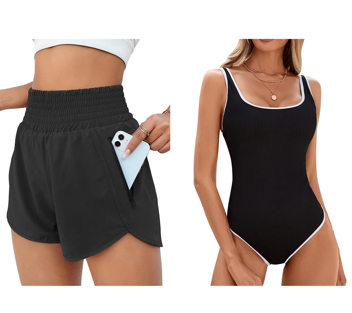  BMJL Women's High Waisted Running Shorts for Fitness Enthusiasts
| BMJL Women's Athletic Shorts with Pockets for Active