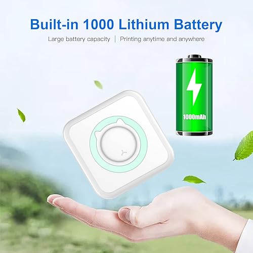 Miniatura 4 de Mini impresora, impresora portátil Bluetooth sin tinta de notas con papel adhesivo y bolígrafo de color, cápsulas de impresión para fotos, notas de