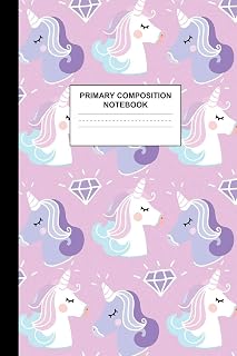 Primary Composition Notebook: Writing Journal for Grades K-2 Handwriting Practice Paper Sheets - Enchanting Unicorn School Supplies for Girls, Kids ... 1st and 2nd Grade Workbook and Activity Book