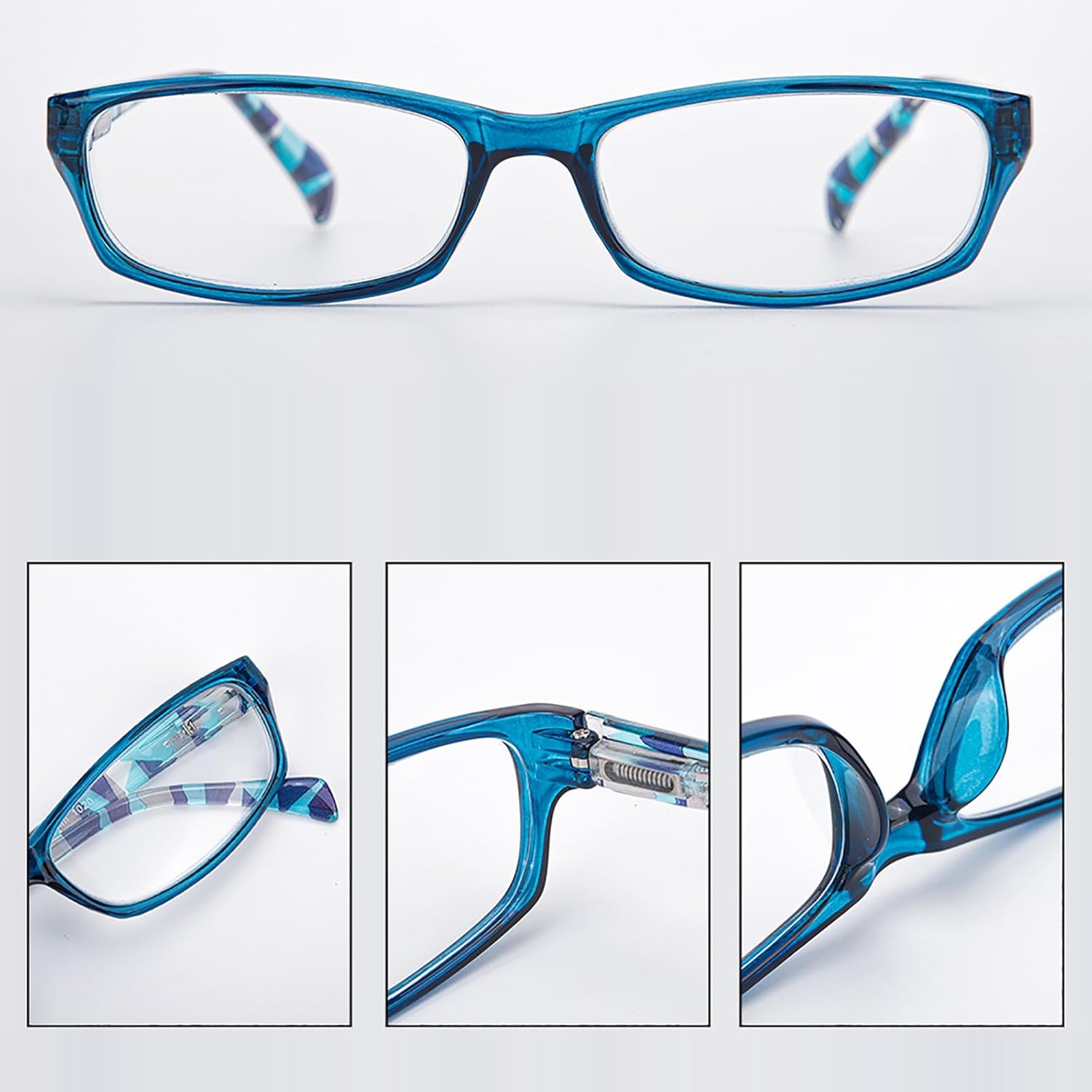 5-Pack Reading Glasses for Women, Blue Light Blocking Eyeglasses with 5 fashion colors, Anti Eyestrain, L-L010 - Image 4
