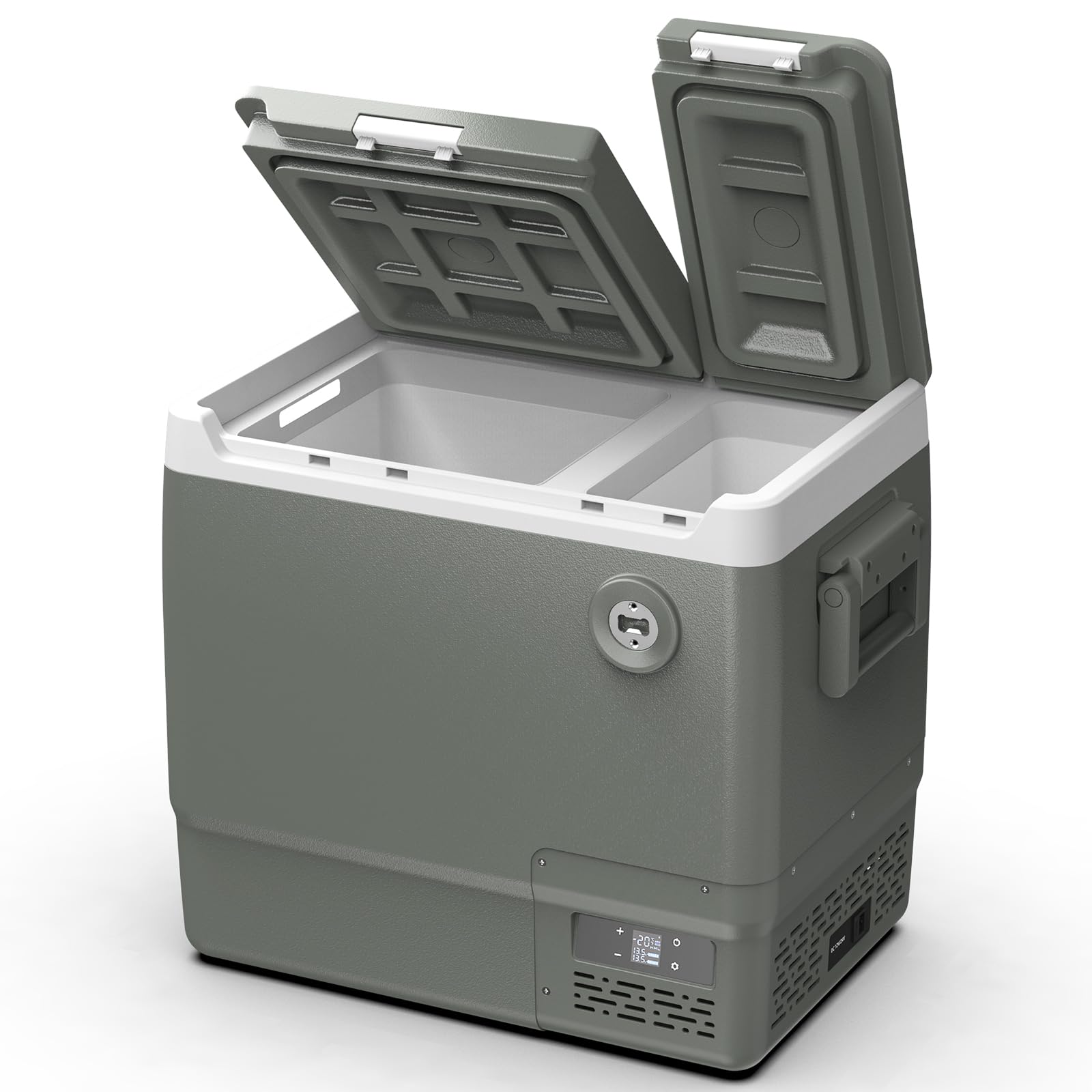 Amazon.co.jp: 【2026新登場】Alpicool 車載冷蔵庫 2室 46L 独立温度