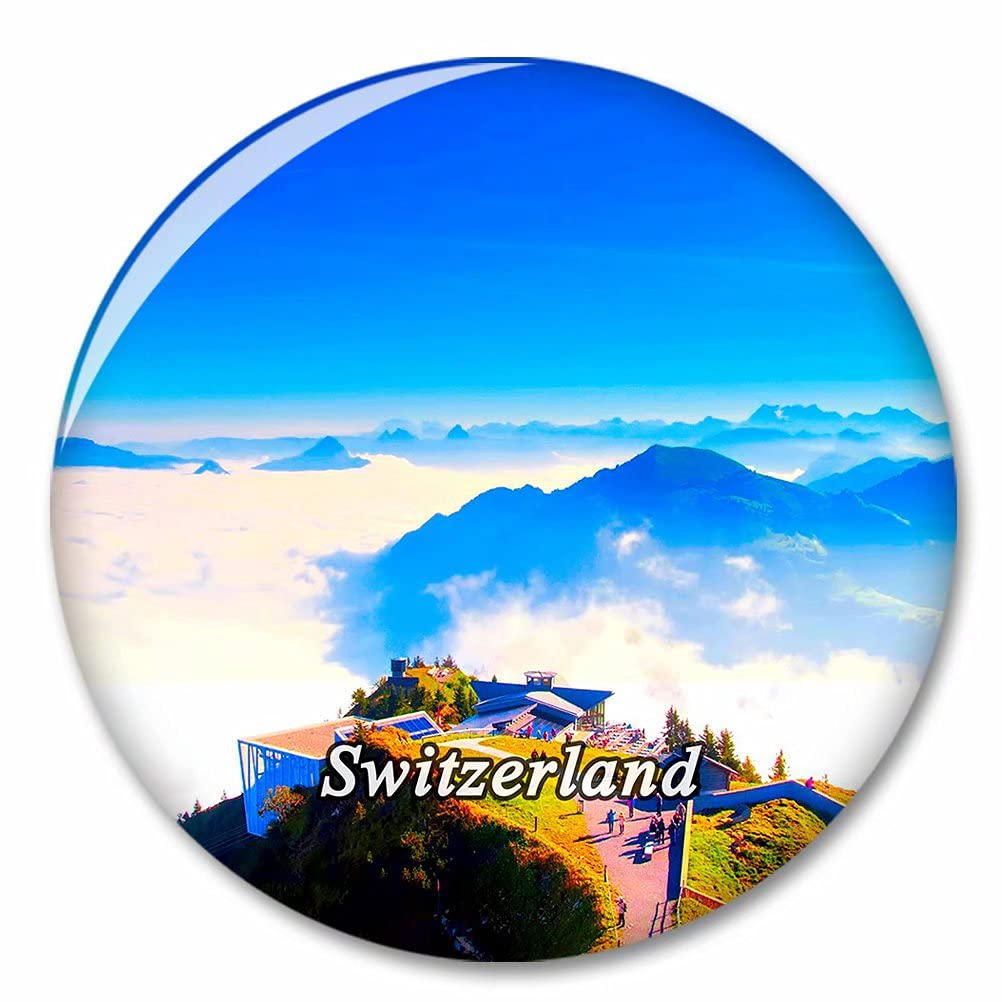 Kxrsm Bxtkpq-Switzerland-5630 Switzerland Stanserhorn Fridge Magnet Decorative Magnet Bottle Opener Tourist City Travel Souvenir Collection Gift Strong Refrigerator Sticker