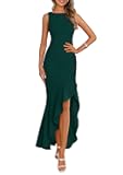 Wedding Guest Dresses for Women 2025 Summer Formal Gala Maxi Dress Ruffle Mermaid Cocktail Long Dresses