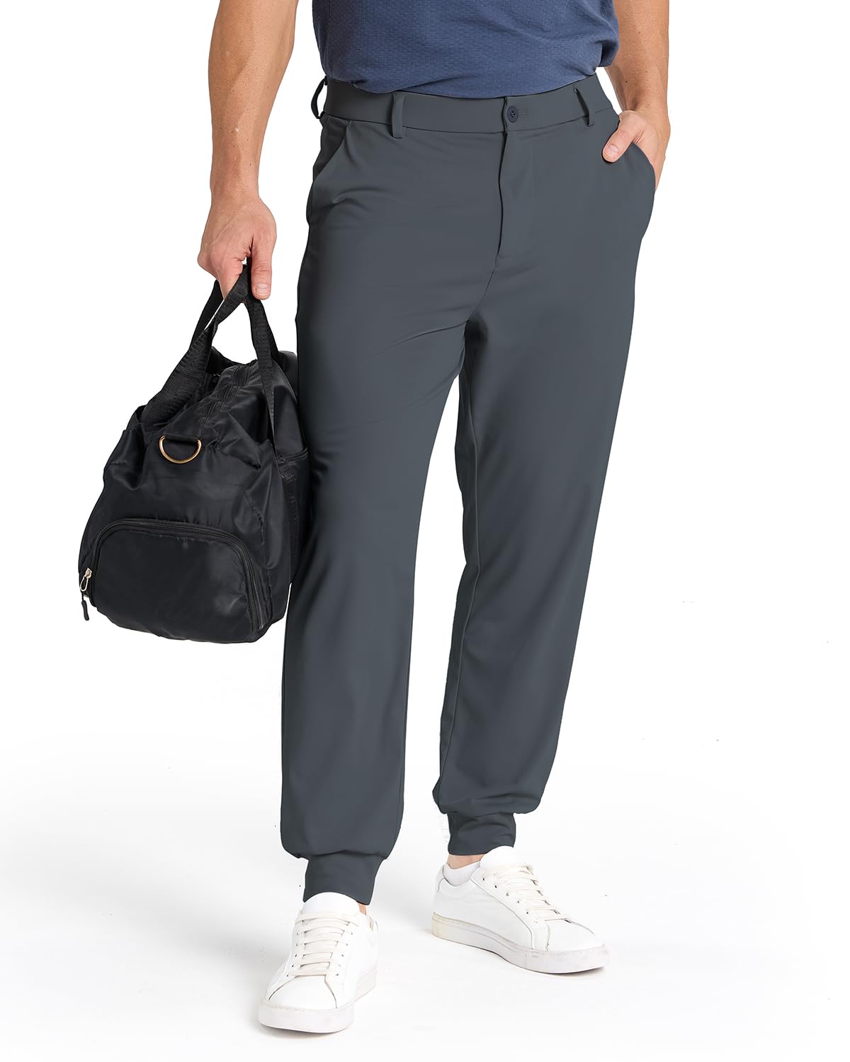 SNOWTEN Pantalon de jogging de golf pour homme avec 5 poches, coupe extensible, pour le travail, la course à pied, la salle de sport
