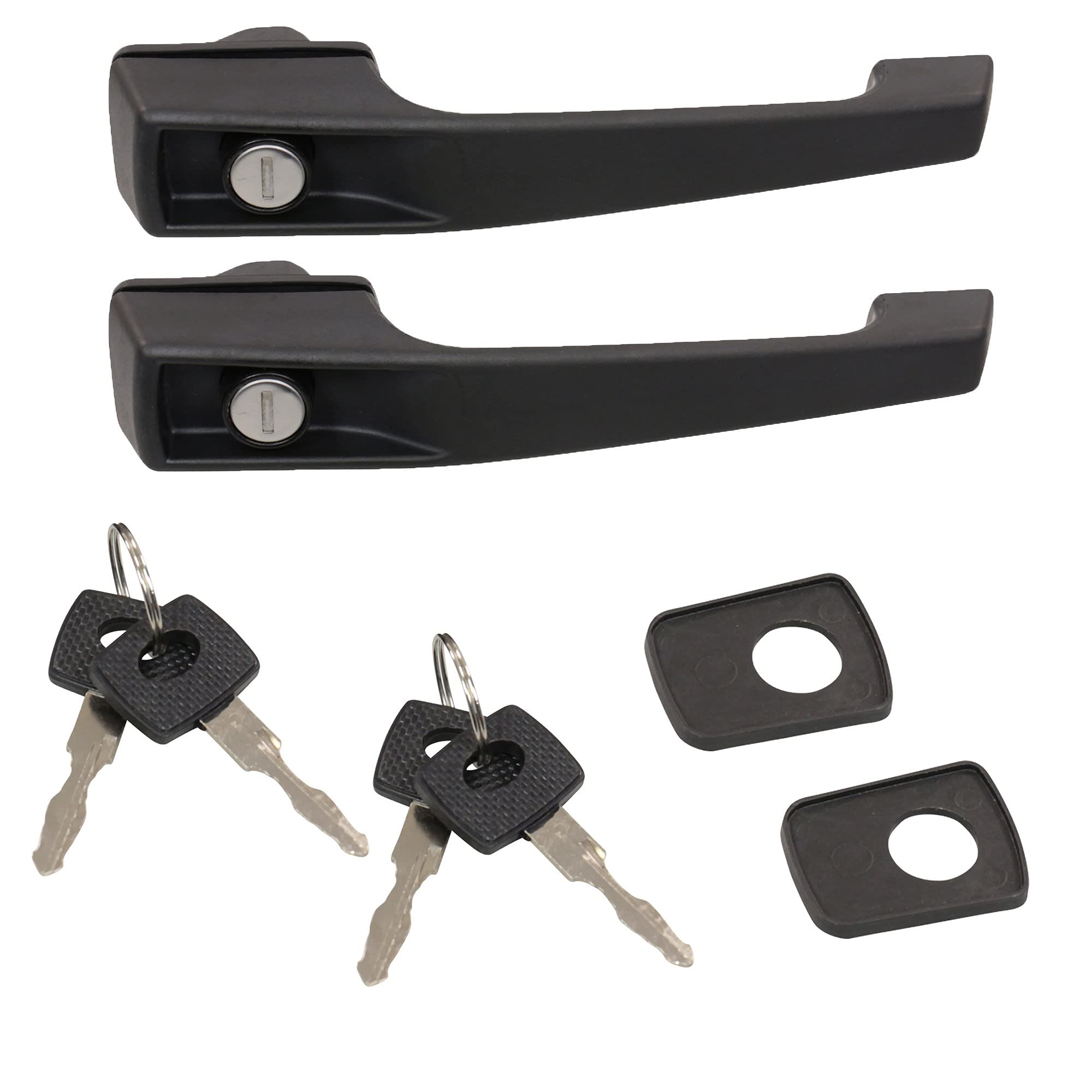 BESTPRICE 2x Manilla de puerta de coche, manilla de puerta de coche para ambos lados