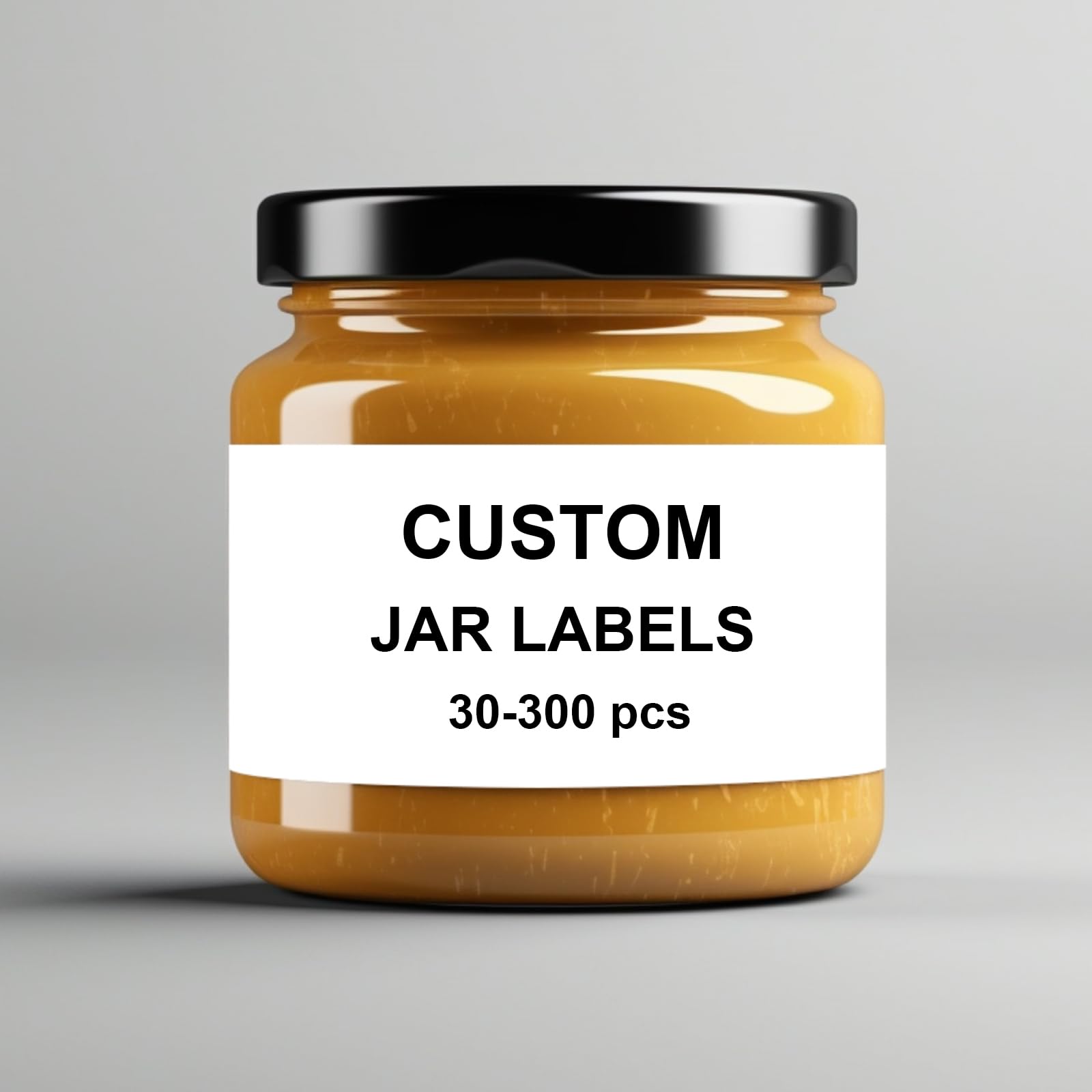 Custom Jar Labels, 3 Popular Materials for Your Custom Stickers, 30-300 pcs, 1.5-5 in, Uplaod Your DESIGN, Easy to Make Your Own Stickers
