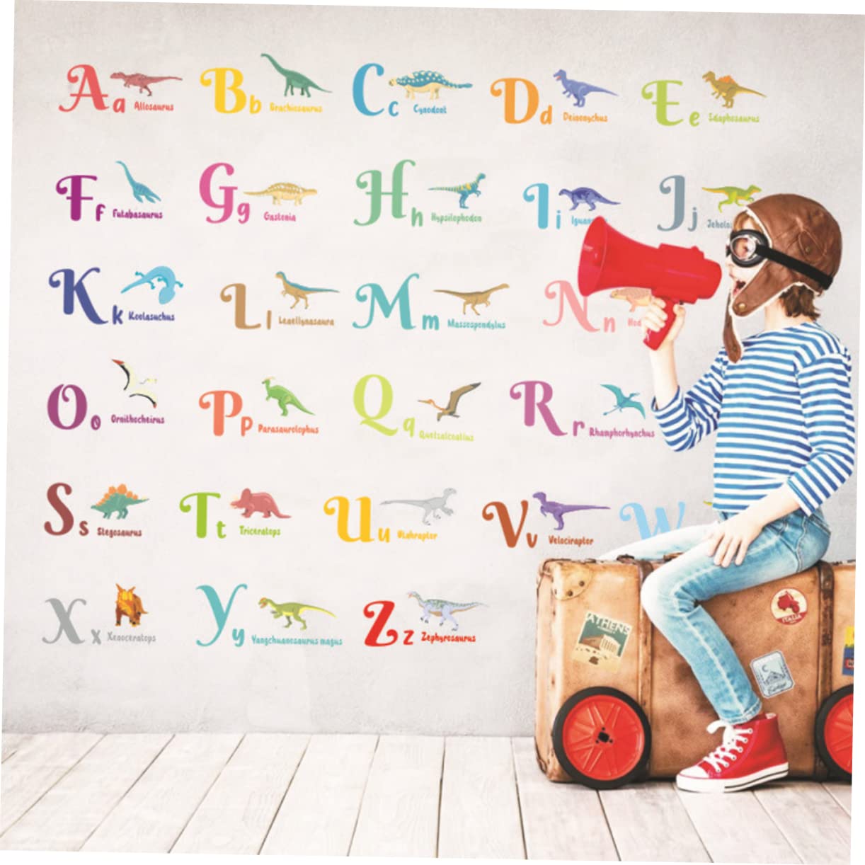 TOYANDONA 3juegos Pegatinas De Pared Infantiles Diseño De y Letras Decorativo Para Habitaciones Para Guarderías y Superficies Lisas