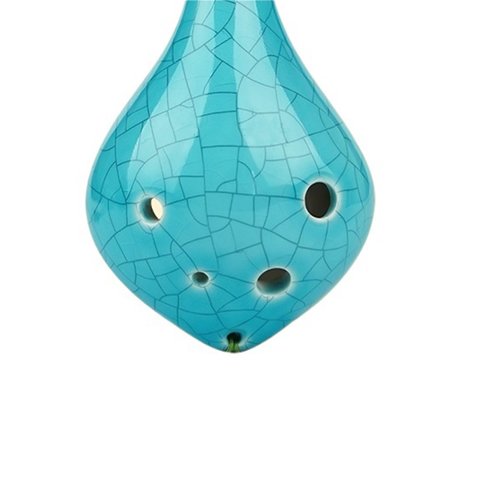 Okarina 6-Loch Ice Crack Alto C Key Anfänger Selbstlernkurs Mit Tutorial(Blue cracks)