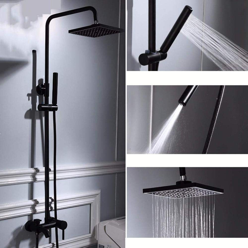 Douche carrée noire Biume pour transformer votre routine bien-être