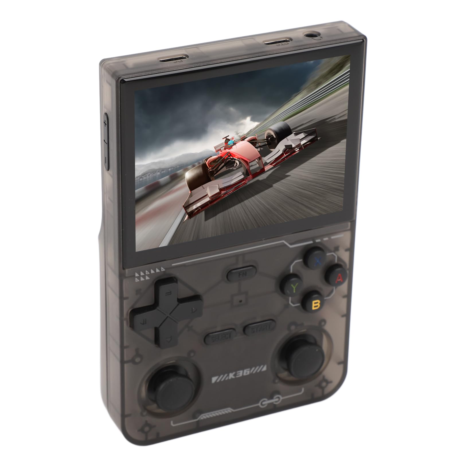 Alomejor Console di Gioco Portatile retrò con Schermo HD da 3,5" e Doppi Joystick per Giochi e Intrattenimento per il Tempo Libero (BLACK)