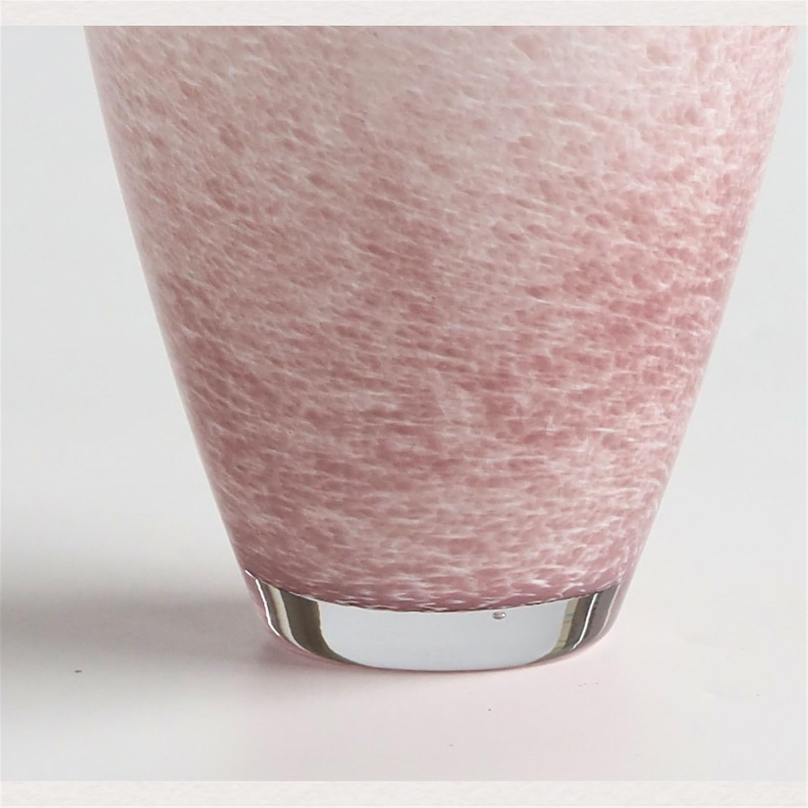 Vaso di Fiori Vasi in Vetro sfumato Rosa da 35,5 cm Vaso Decorativo Moderno for la casa