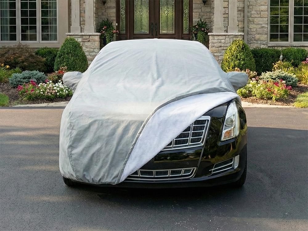 CarsCover Custom Fit 2013-2019 Cadillac XTS Sedan Car Cover Heavy Duty Weatherproof Ultrashield Covers — view 5