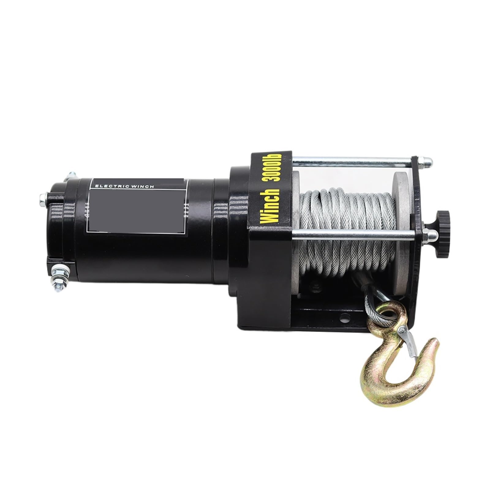 3000LBS 24V/12V Elektryczna wciągarka bezprzewodowa sterowana, do quadów, SUV-ów, łodzi, ciężarówek, przyczep, pojazdów terenowych, o dużej ładowności (12V, 3000lb)