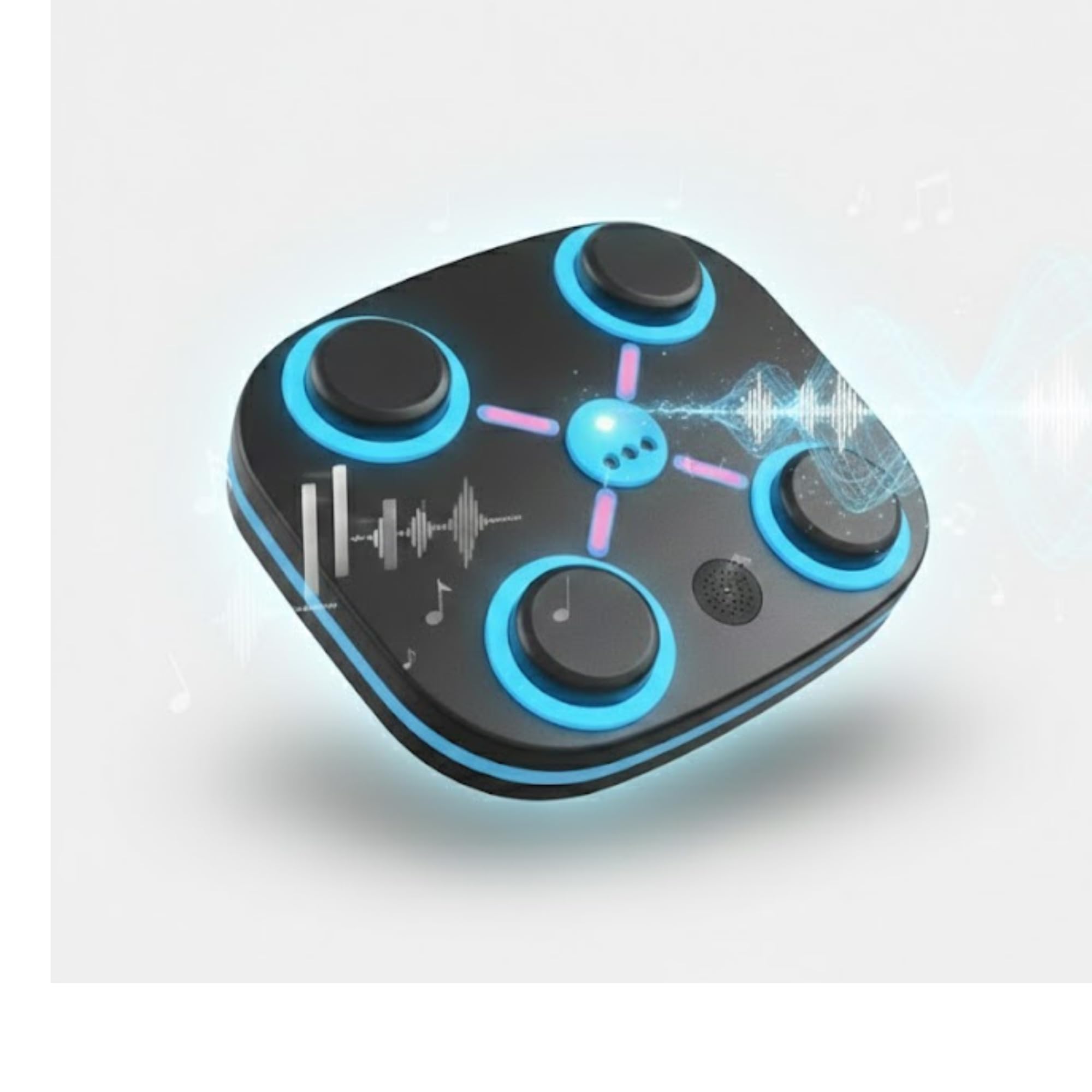Drumstone 𝟏+𝟏 𝐲𝐞𝐚𝐫 𝐰𝐚𝐫𝐫𝐚𝐧𝐭𝐲, Smart Music Boxing Machine for Home Fitness, LED Light Up Rhythmic Wall Mounted Punching Pad with Bluetooth Connectivity for Adults & Kids-picture-14