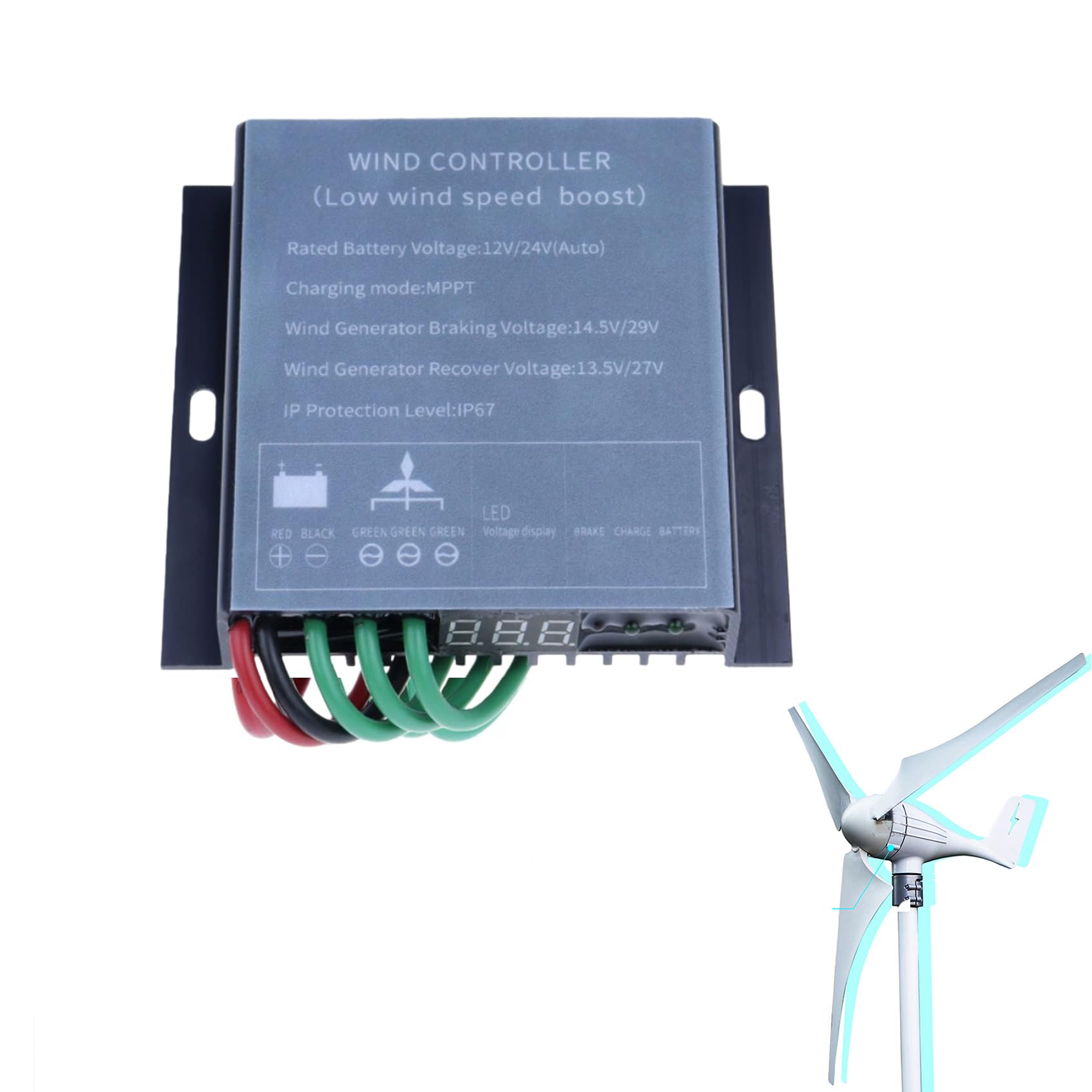 Contrôleur de générateur éolien étanche 16000W