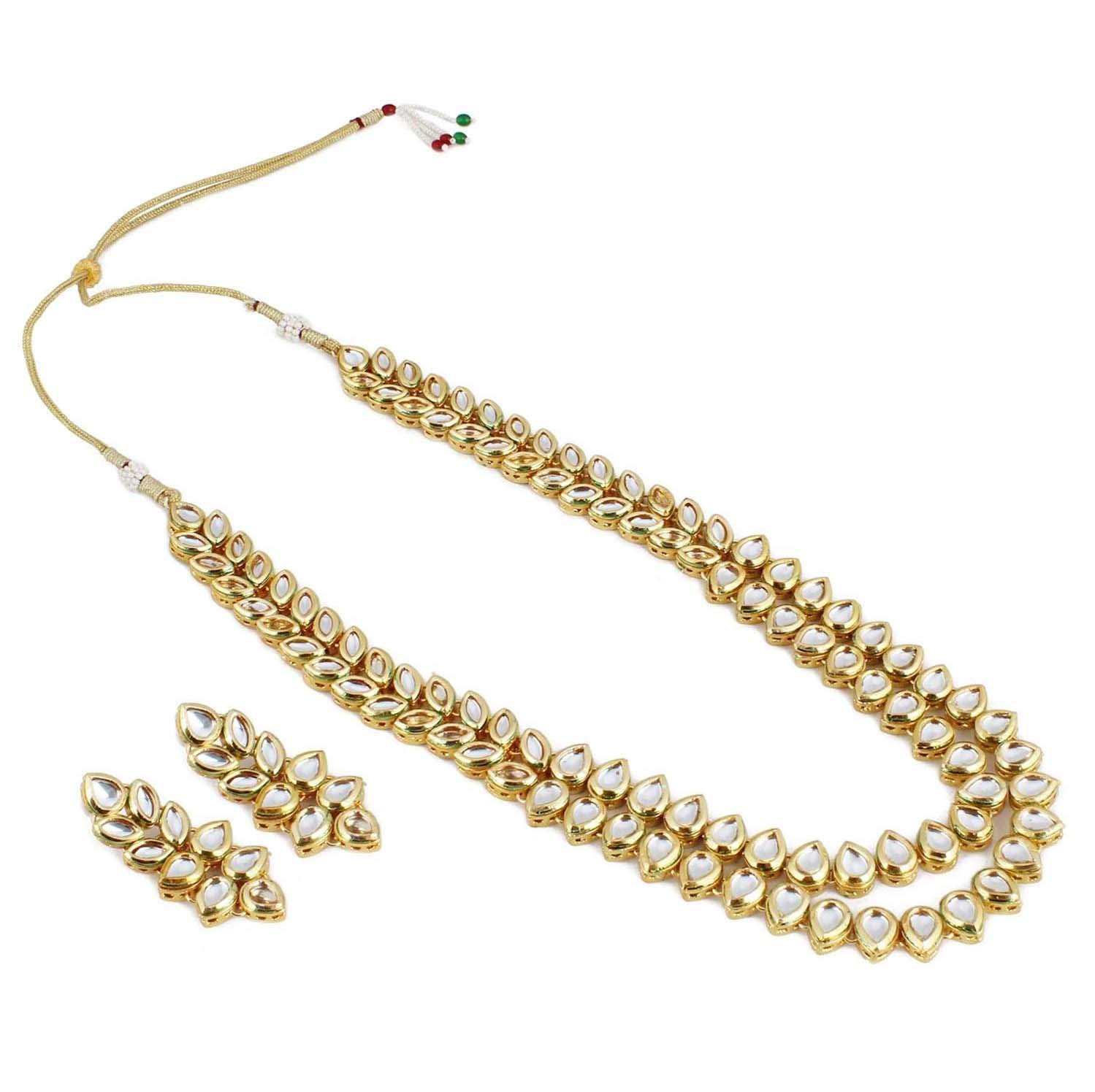 Shining Diva Fashion Kundan Stylish Traditional Wedding Necklace Jewellery Set for Women (9790s) (B07NQ91M37) Amazon Price History, Amazon Price Tracker