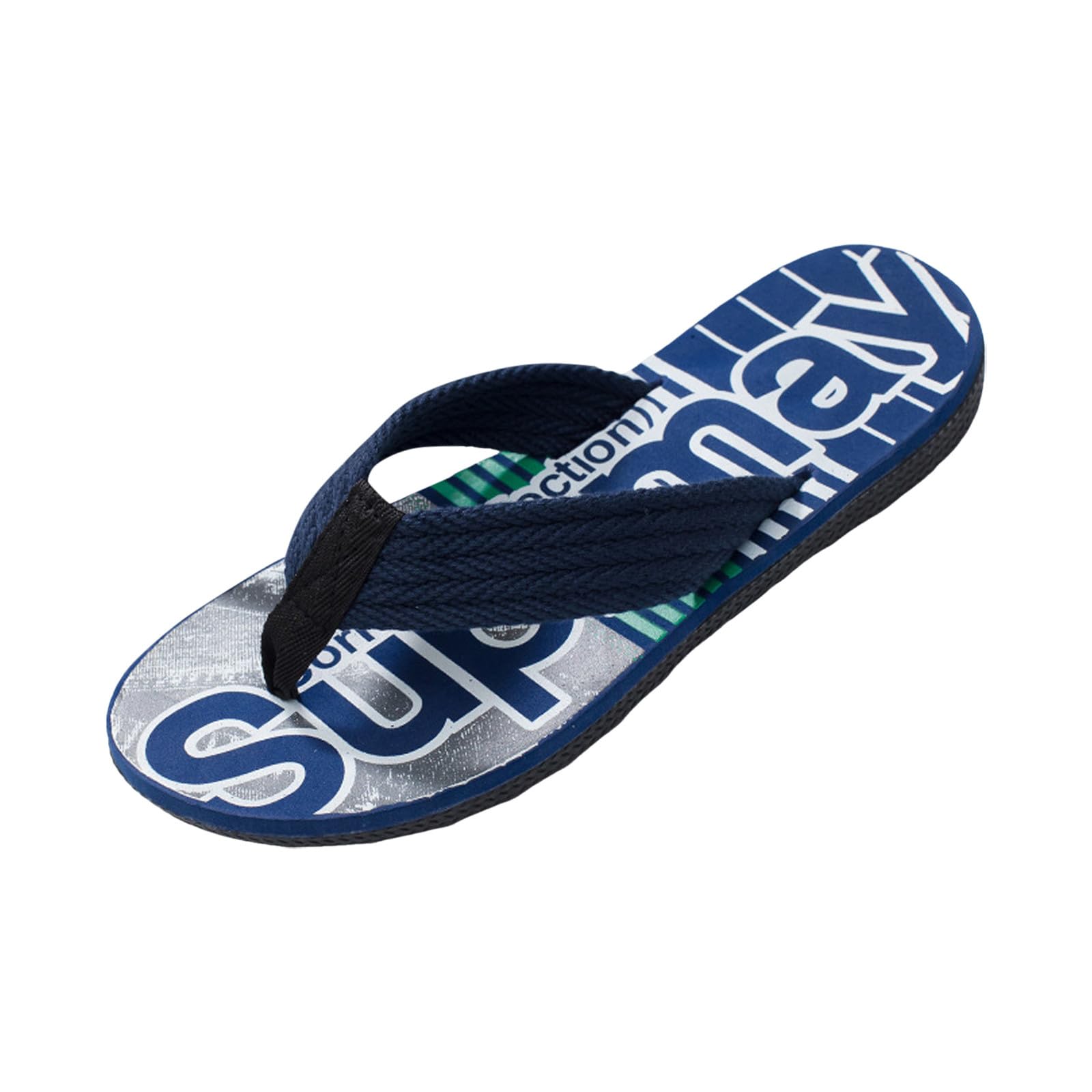 Men Summer Casual Outside Wear Beach Non Slip Breathable Flip Flops Clip Toes Big Size Flat Bottom Duds