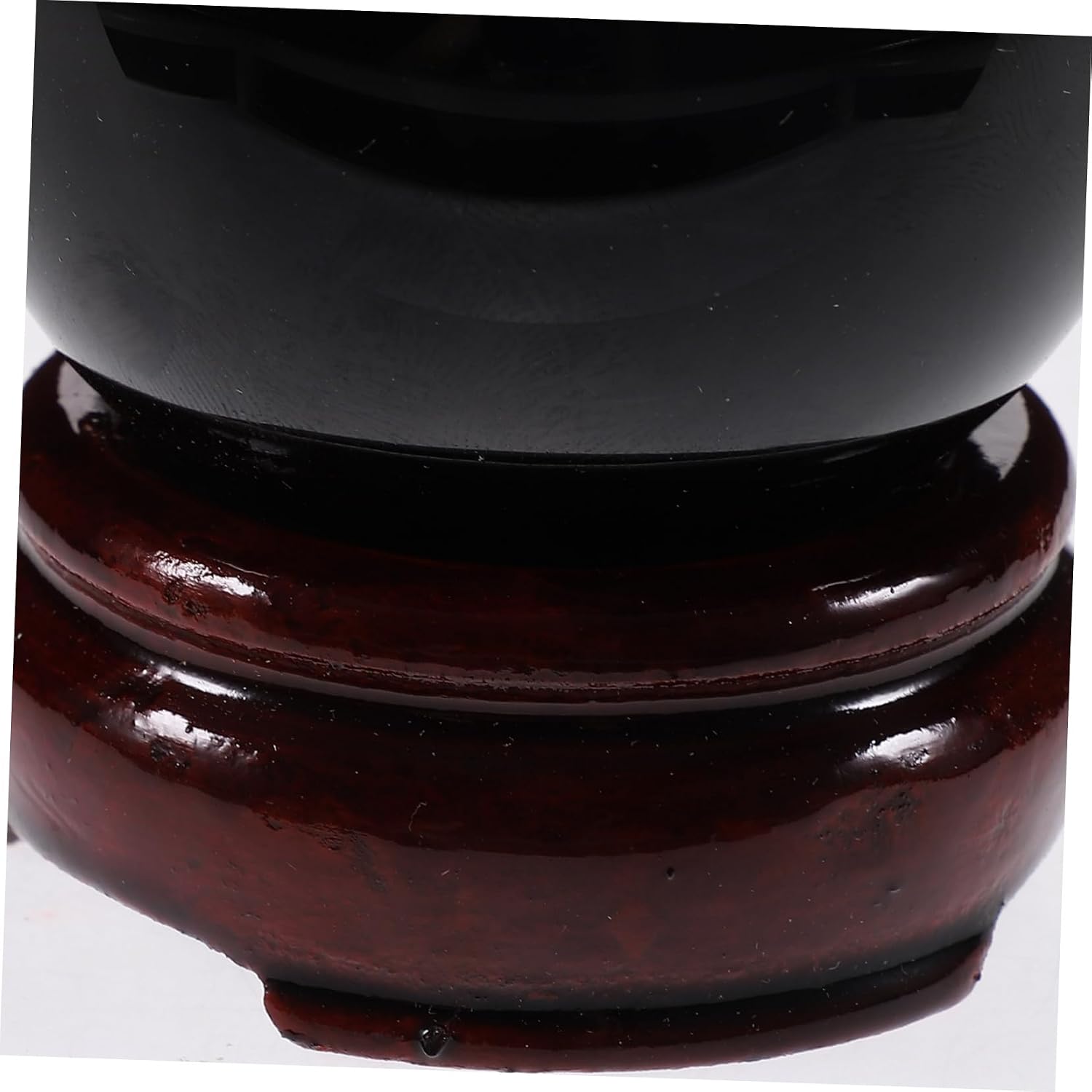 Obsidian Crystal Ball with Stand 4-Inch Black Sphere for Meditation Feng Shui Home and Office Decoration