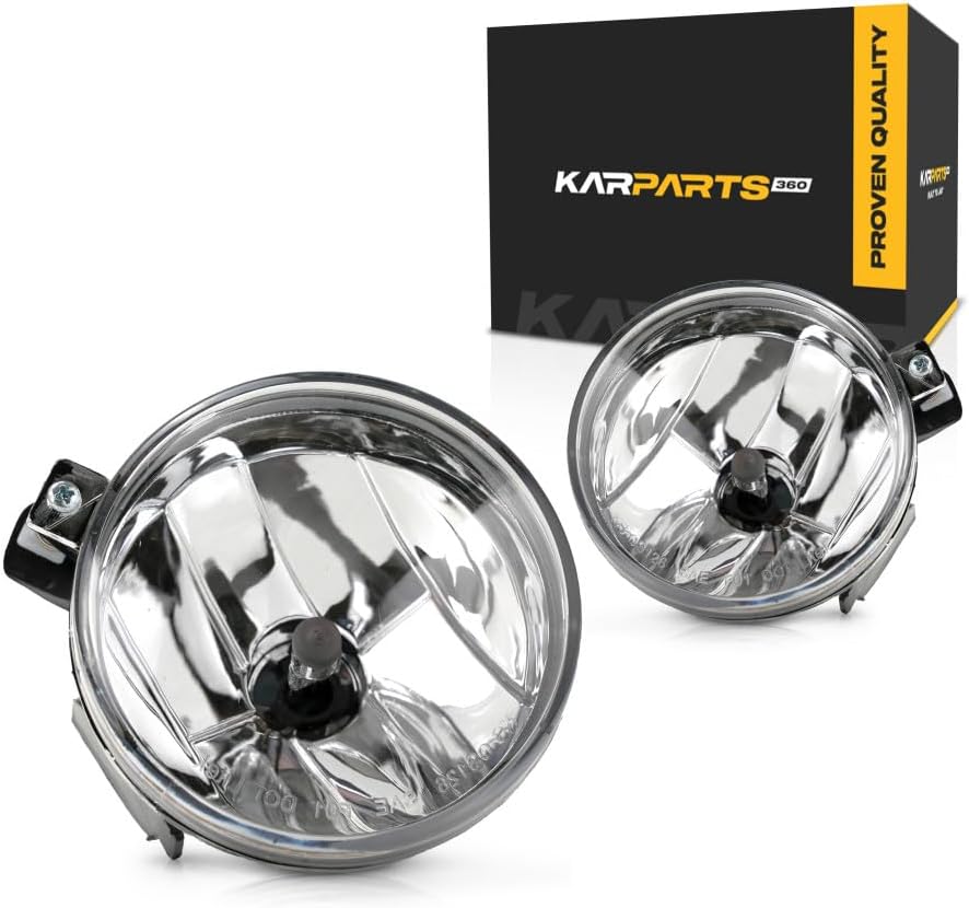 CarLights360 For 2001-2004 Dodge Dakota Fog Lights Driver and Passenger Side | Pair | CH2592113 | 55077320AB