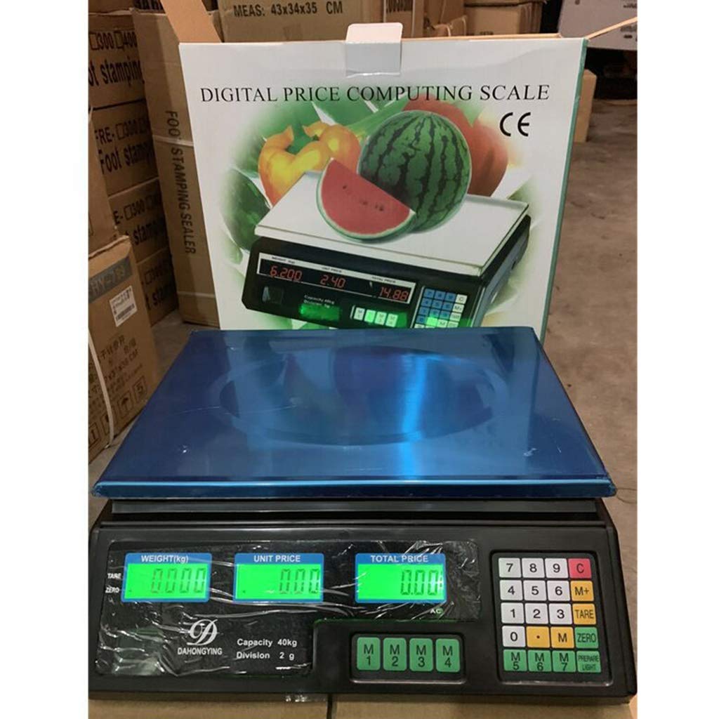 Ma Fra WCX Stainless Steel Digital Electronic Computing Scales with LCD Display (40kg/2g)