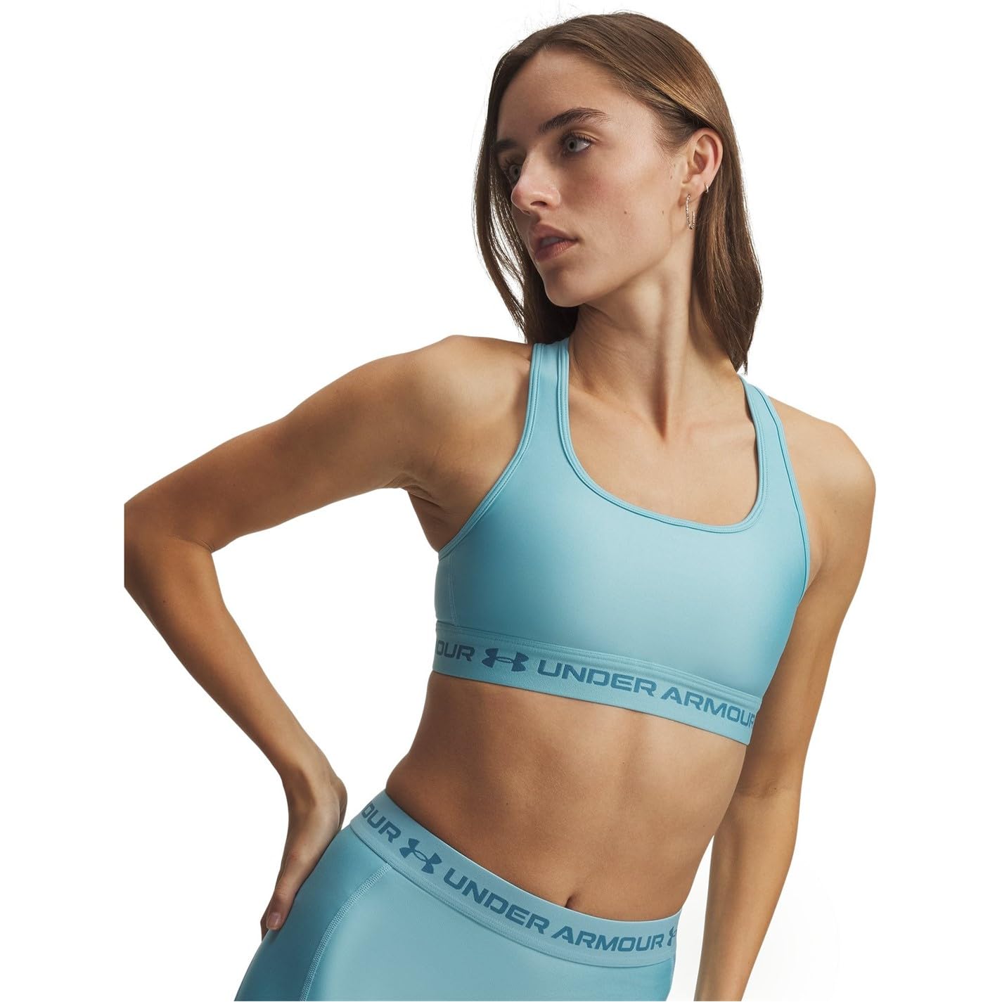 Under Armour Damski biustonosz sportowy ze skrzyżowanymi plecami, średnie obciążenie