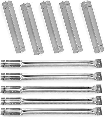 Repair Kit 720-0709, 720-0709B, 720-0727 Five Burner Gas Grill Includes 5 Stainless Heat Plates and 5 Stainless Steel Burners