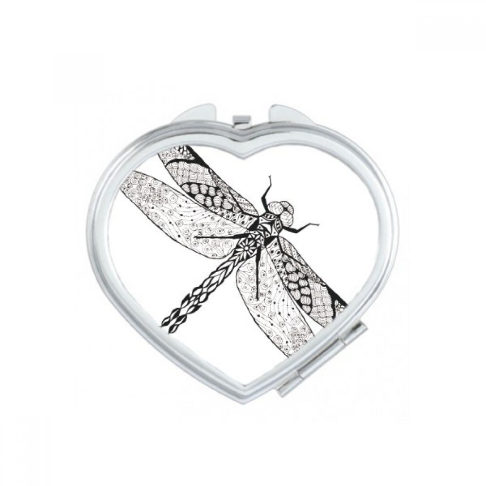 Miroir compact libellule pour corriger le maquillage rapidement sans encombre