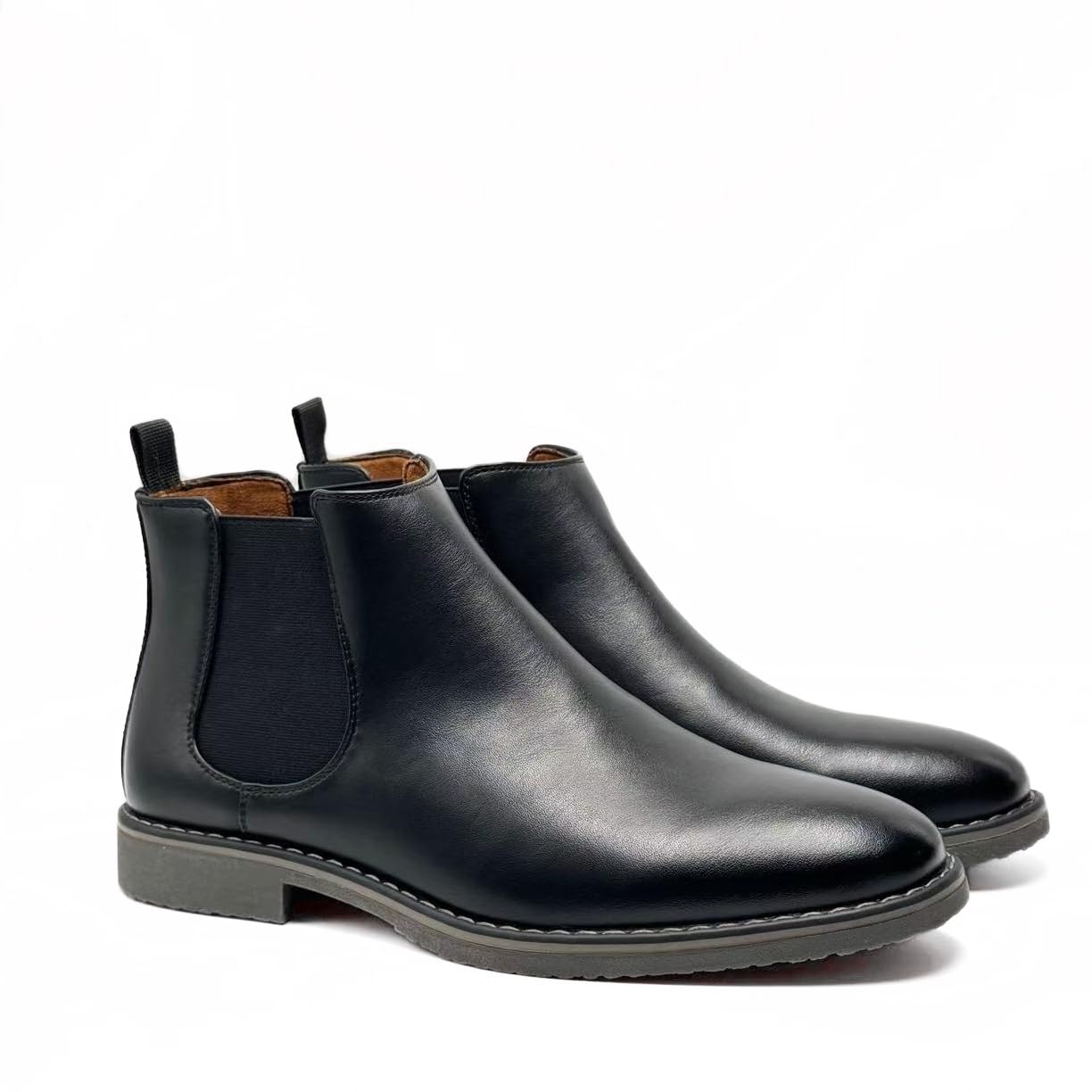 Finishing & Sewing Botas Chelsea para hombre, estilo informal, informales