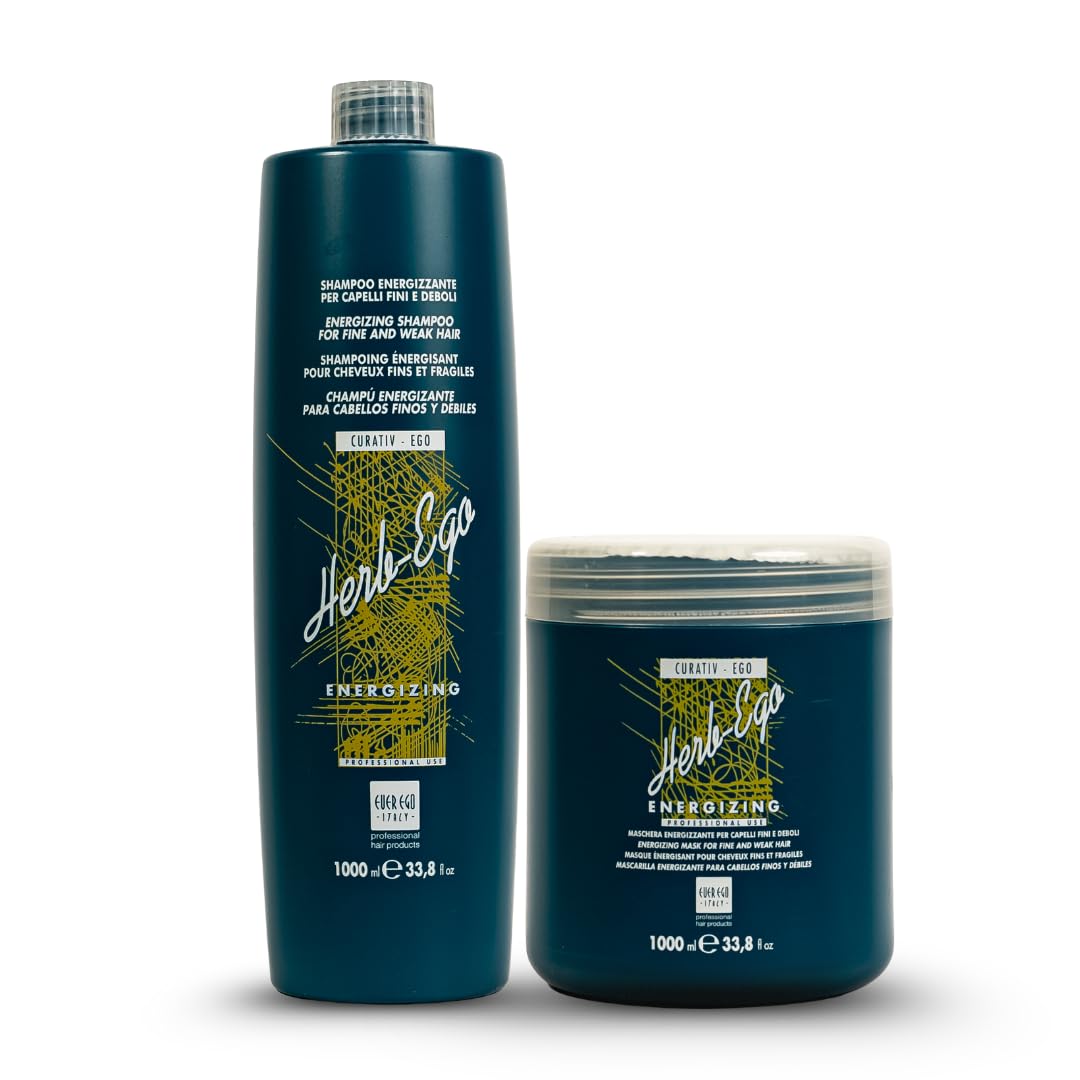 Amazon.com : Ever Ego Herb Ego Energizing Shampoo + Mask 33.8oz