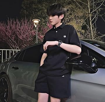 ジーフォア 新作ゴルフ メンズ 半袖 ブラックショートパンツとTシャツセット ジーフォア ゴルフ メンズ 半袖 ブラックショートパンツとT