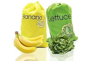 DE Reusable Produce Bags: Keep Bananas Fresh Up to 2 Weeks
