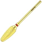 Pana 3/32 Safety Bit Nail Carbide Bit - For Electric Dremel Drill Machine (Fine, Flame -Gold)