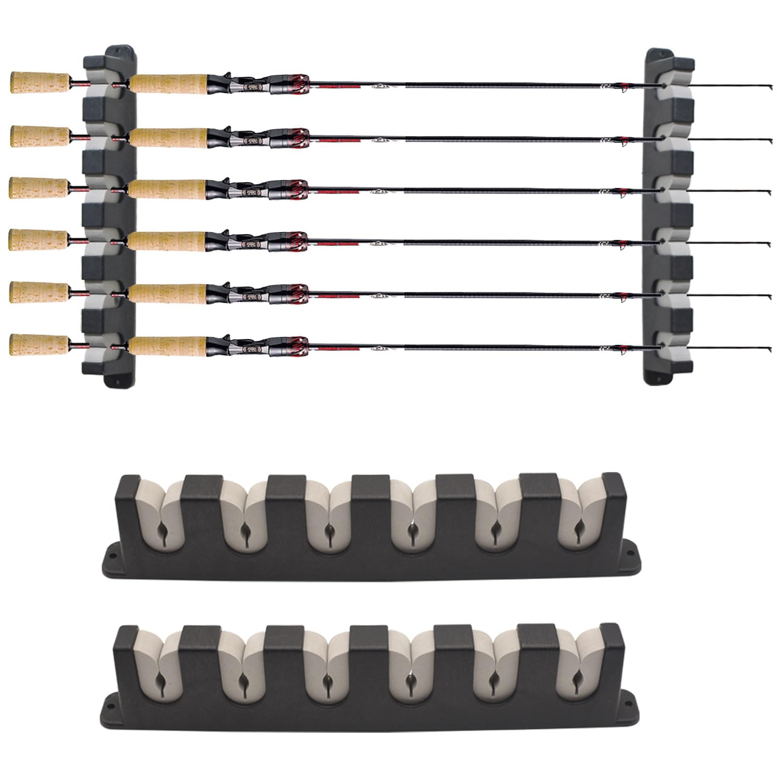 Wall Mount Fishing Rod Holders - Garage & Home -8 Wall Mount Fishing Rod Holders - Garage & Home -8
