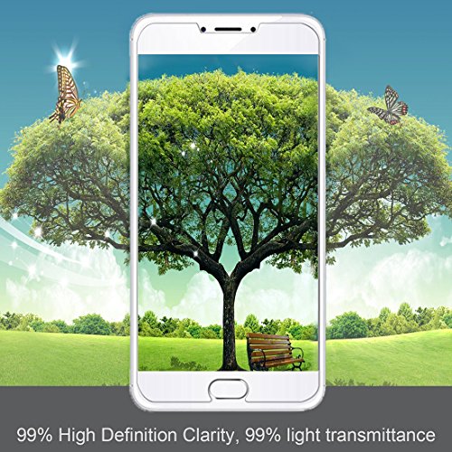 ivoler Protector de Pantalla para Meizu M3 Note, Cristal Vidrio Templado Premium