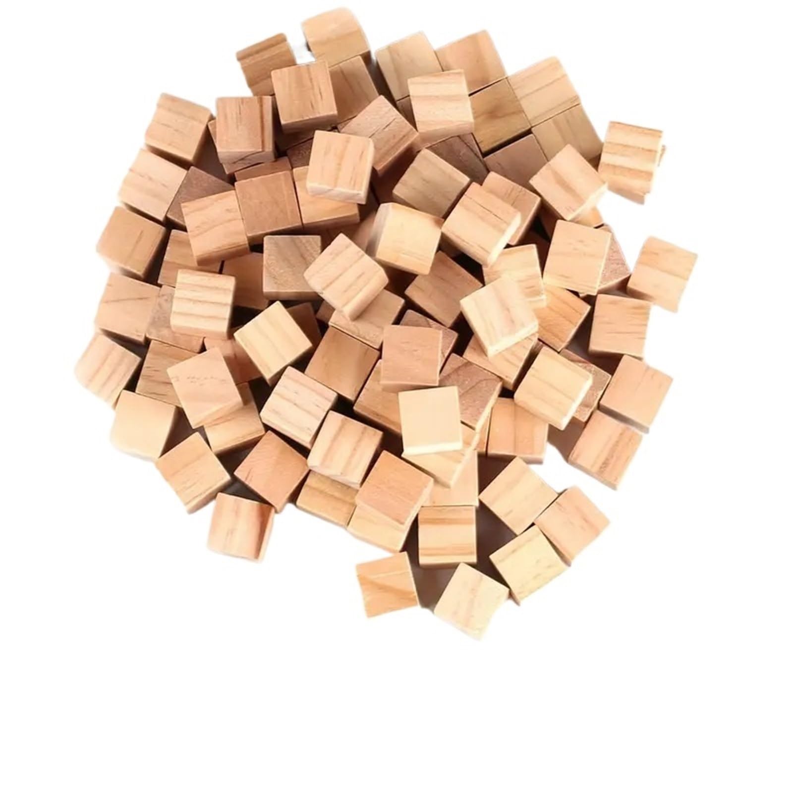 LSNNMU 200 Pcs 2cm Professional Art Painting Supplies, Wooden Blank Cubes, Suitable for DIY Craft Number Decoration for Crafts