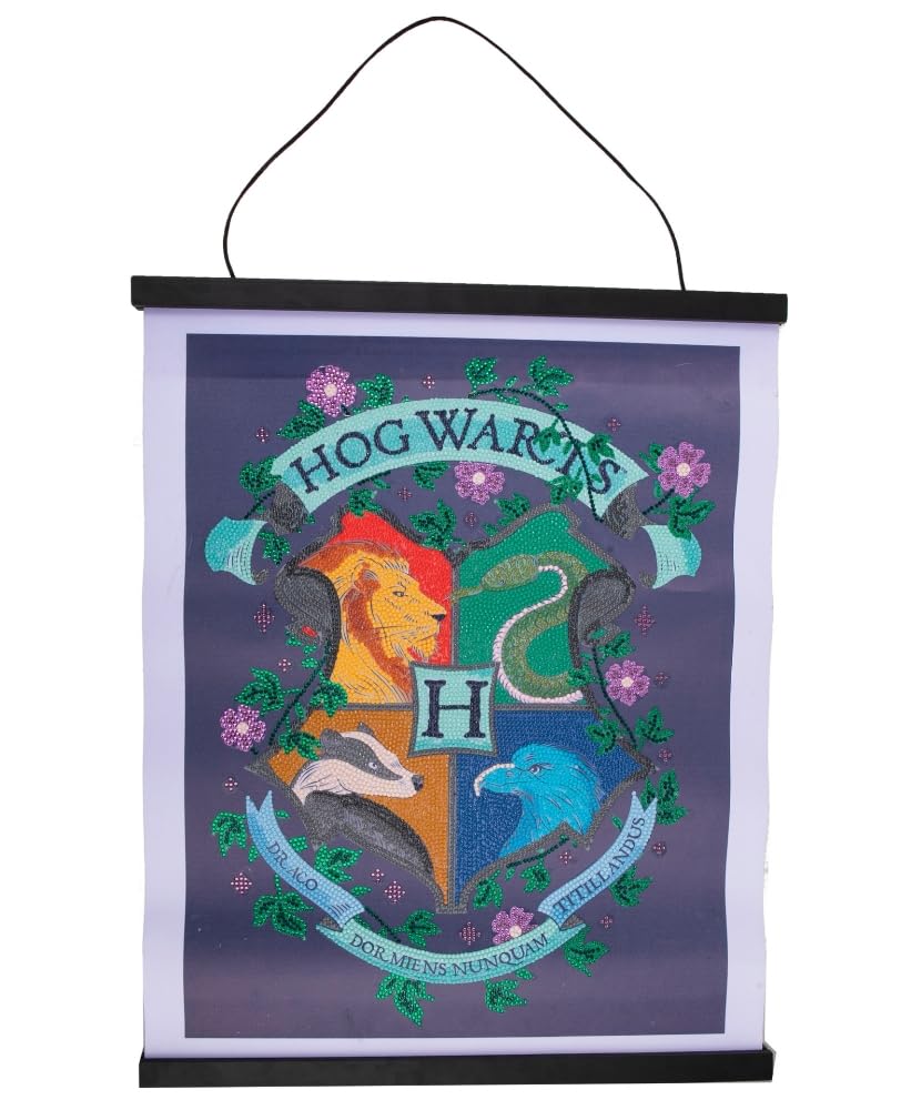 CRYSTAL ART Hogwarts Crest 35x45cm Scroll Kit