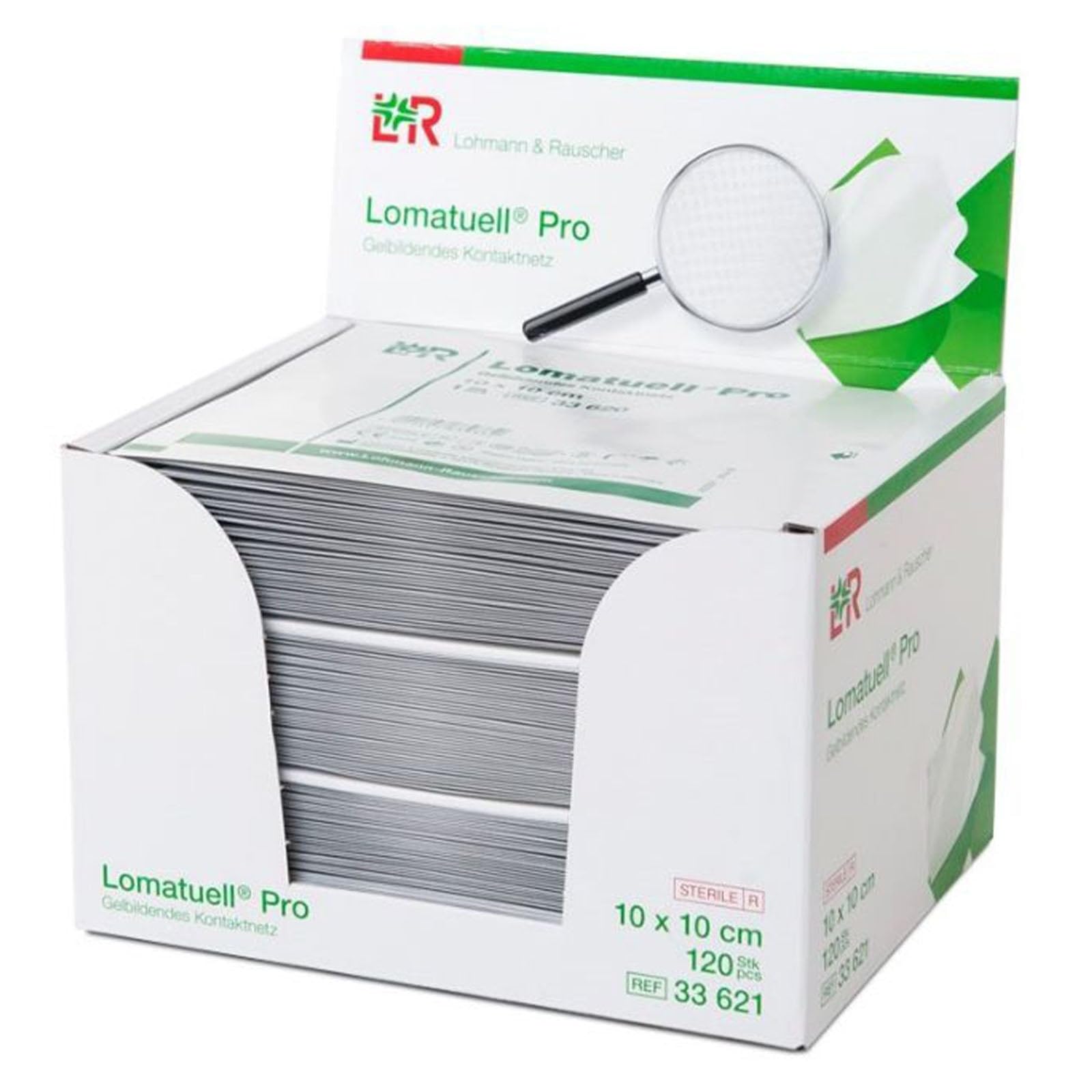 Lomatuell Pro steriles rete di contatto 10 x 10 cm,