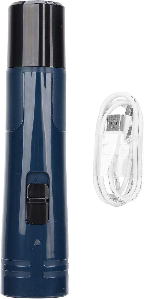 LED 2-Speed USB Rechargeable Pet Nail Grinder Dog Paw Trimmer