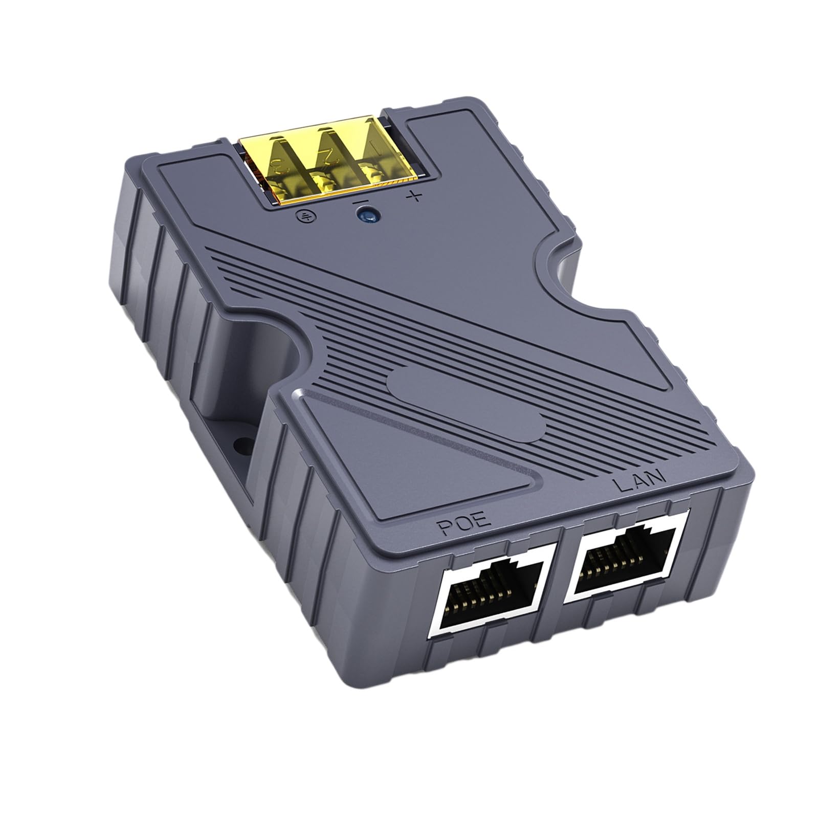Injecteur PoE ESD Passive Contre Les Surtensions ABS 48-57 V 3 A GigE avec LAN, Adaptateur Ultra PoE 150 W 10/100/1000 Mbps pour Kit Internet par Satellite