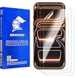 3 Pack Screen Protector for iPhone 17 Pro Max [6.9 inch] Case Friendly MilitaryShield HD Clear TPU Film - Made in the USA