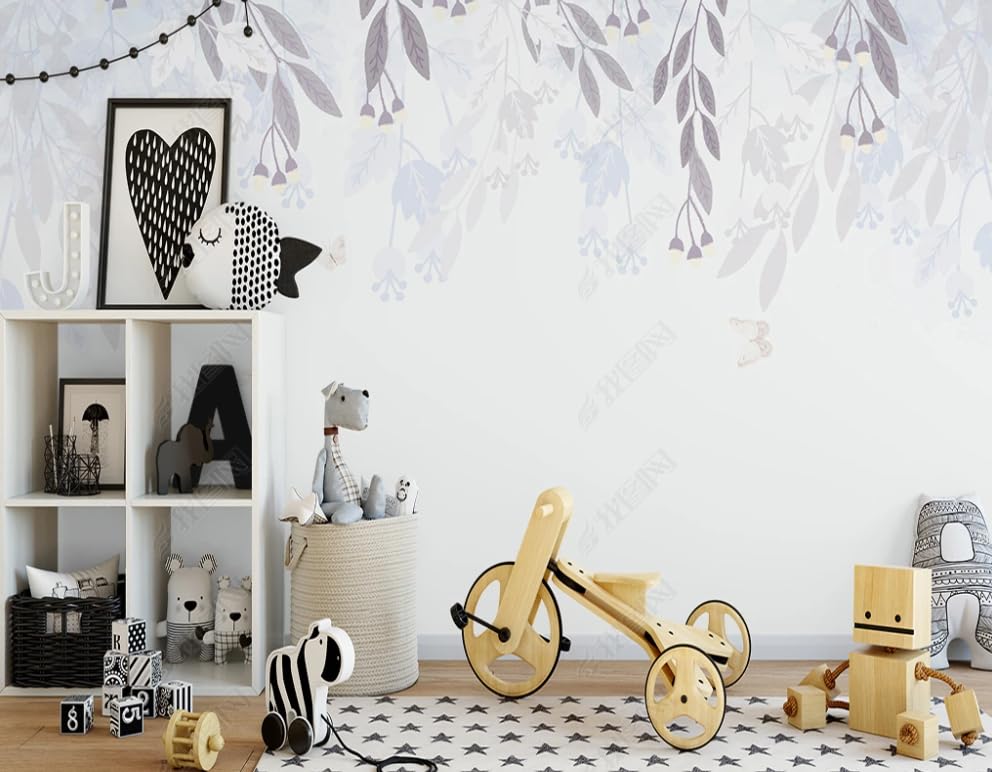 Papier peint intissé feuilles fraîches grand format pour rénover un mur