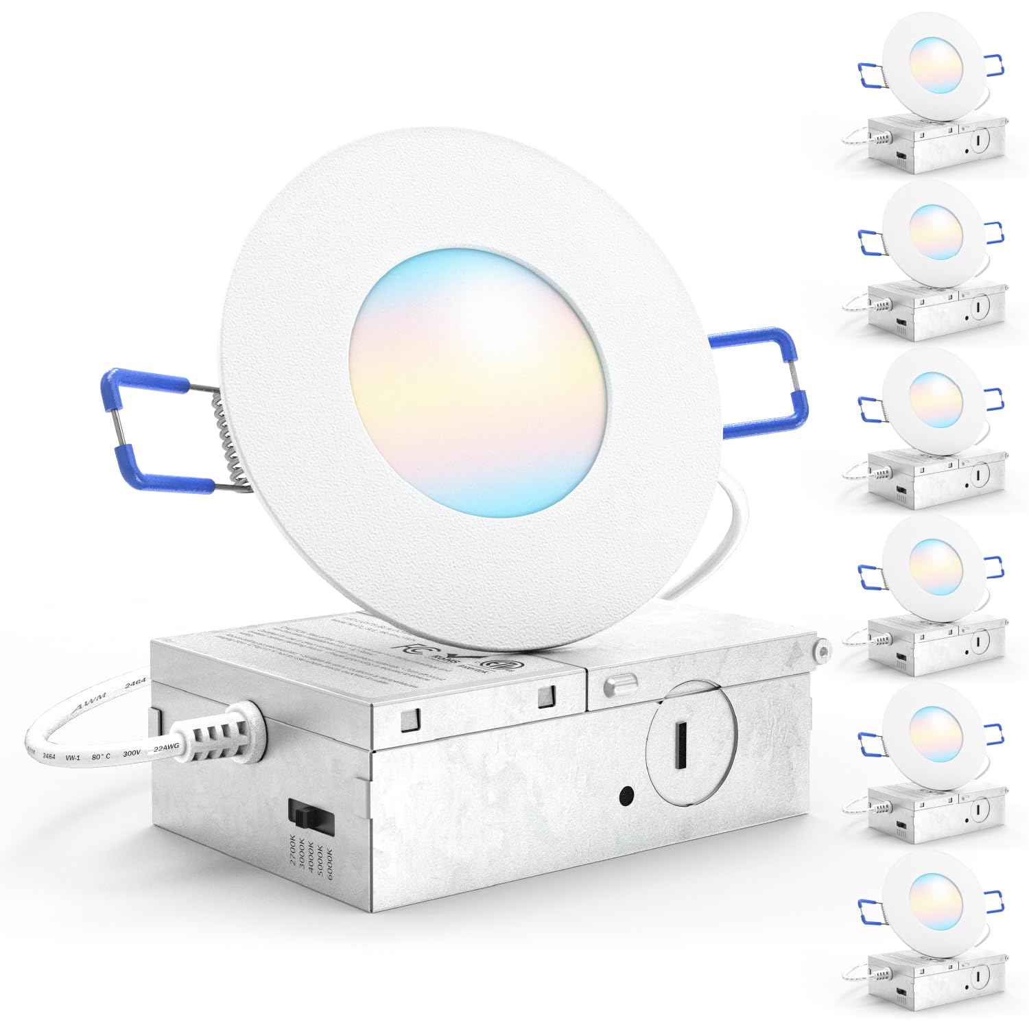 Sunco 6 Pack 3 Inch Recessed LED Lights
