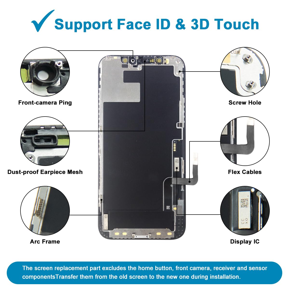 Amazon.co.jp: [OLED] iPhone 12/12 Pro用 スクリーン交換 6.1インチ