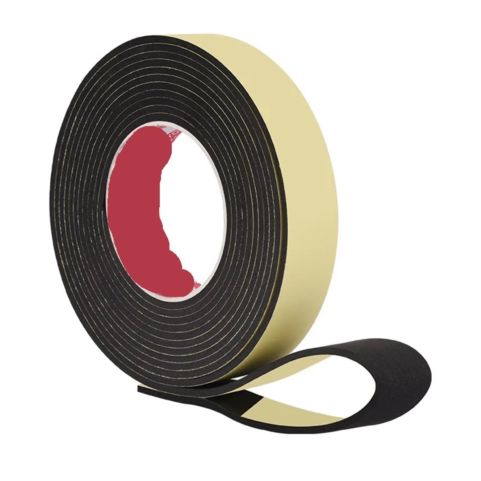 Felt Strips with Adhesive Backing Self Adhesive Felt Tape Foam Seal Strip 10-40MM car Foam pad Sound Insulation Buffer Anti-Collision Foam Tape(5M_5MM_10MM)