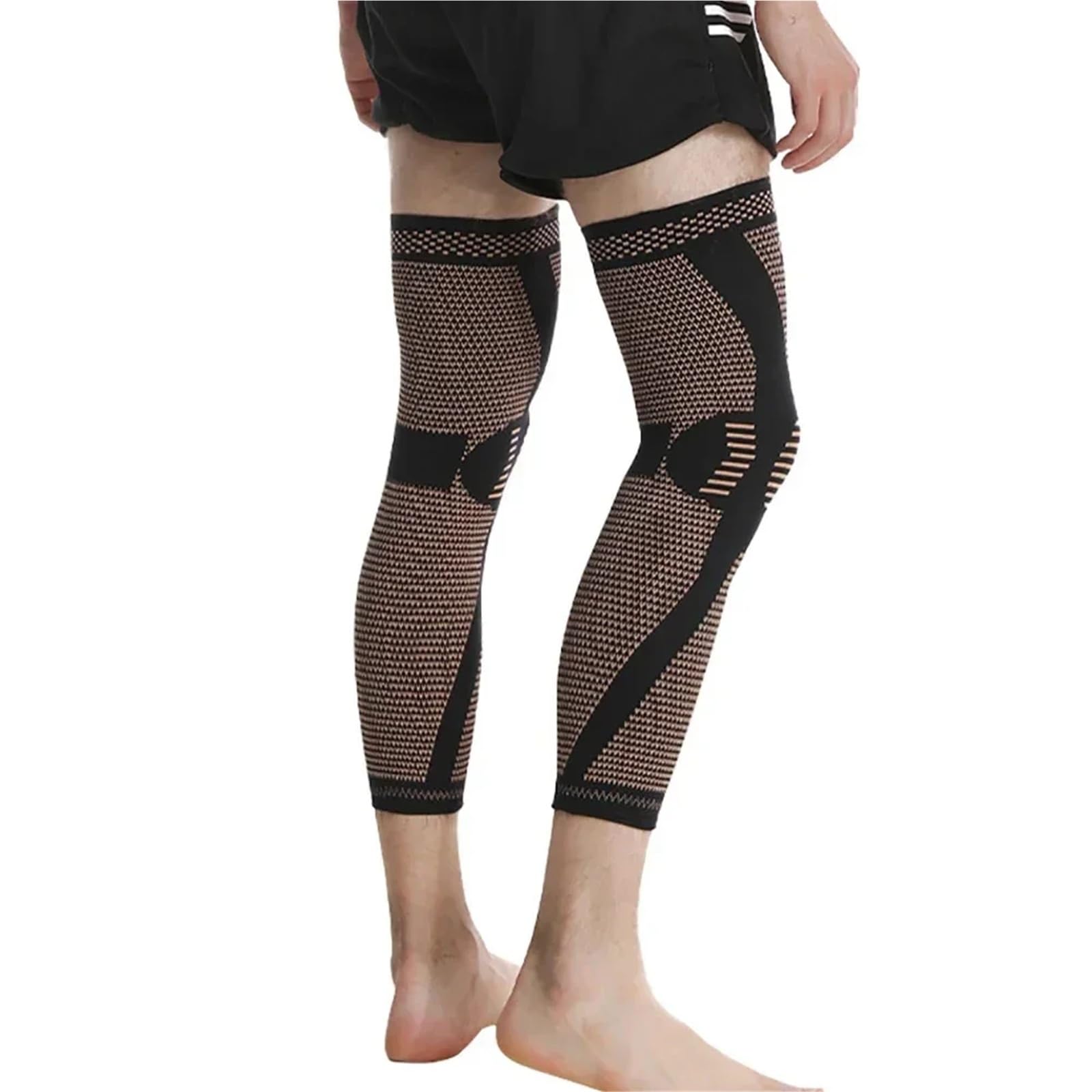 Rodillera Compresion Manga de compresión pierna completa, rodilleras cobre, soporte for muslo y pantorrilla, artritis, 20-30 mmHg, reduce la inflamación las venas varicosas